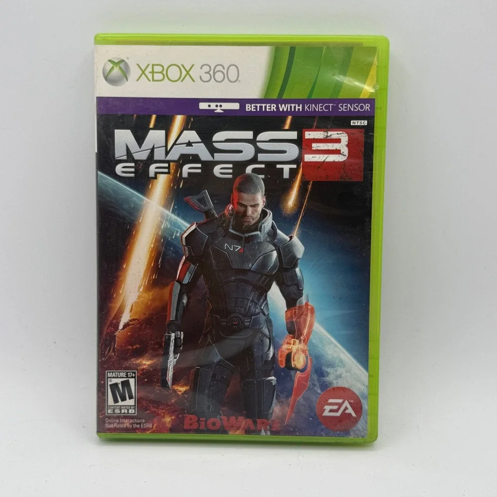 EA Mass Effect 3 Xbox 360 NTSC Green Good Kinect Support 2-Disc Set
